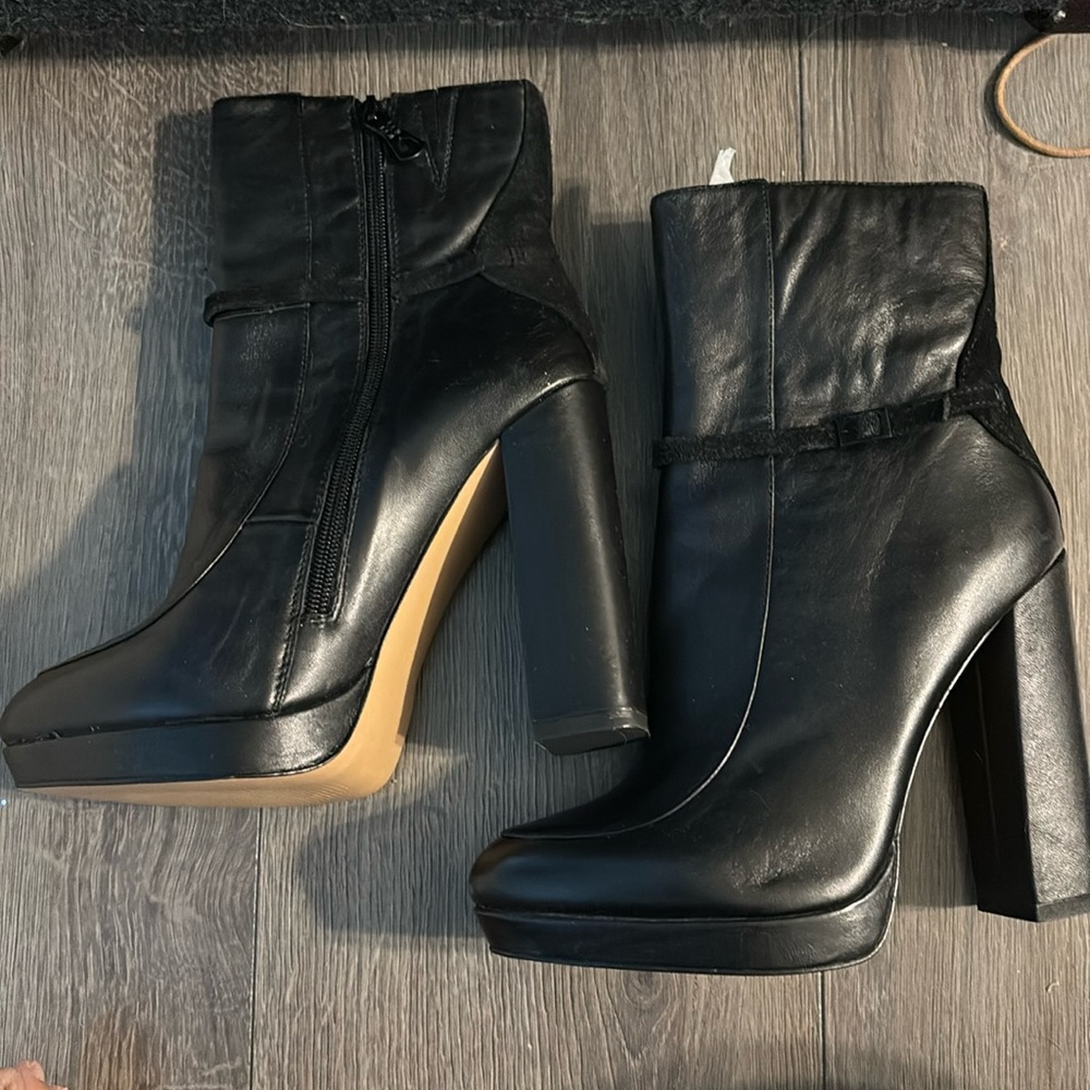 BCBG Max Azria platform ankle boots
